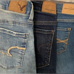 American Eagle/Abercrombie Jeans Lot